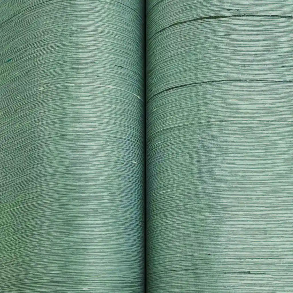 Blue-Grey Silk Road wallpaper texture detail by York Wallcoverings, showcasing its intricate and luxurious pattern.