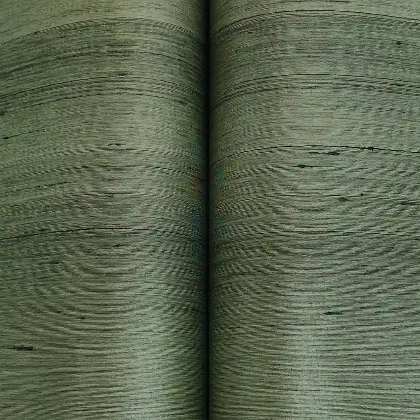 Close-up texture detail of York Wallcoverings' "Silk Road" wallpaper in Greige, highlighting its subtle woven pattern.