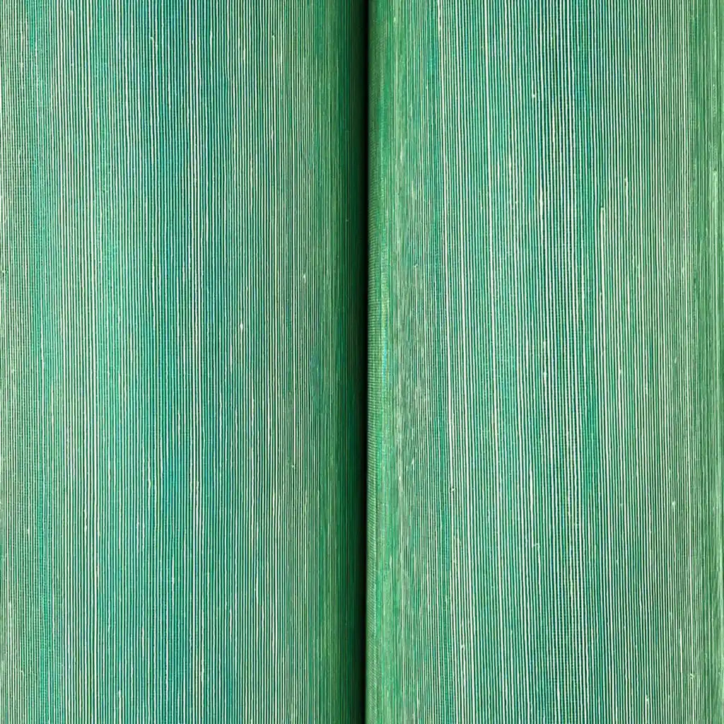 Close-up texture detail: Smooth Abaca wallpaper in Light Teal by York Wallcoverings reveals its fine, natural weave.