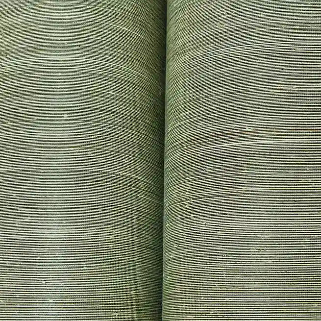 Smooth Abaca wallpaper texture in Greige by York Wallcoverings, showcasing its refined, natural weave detail.