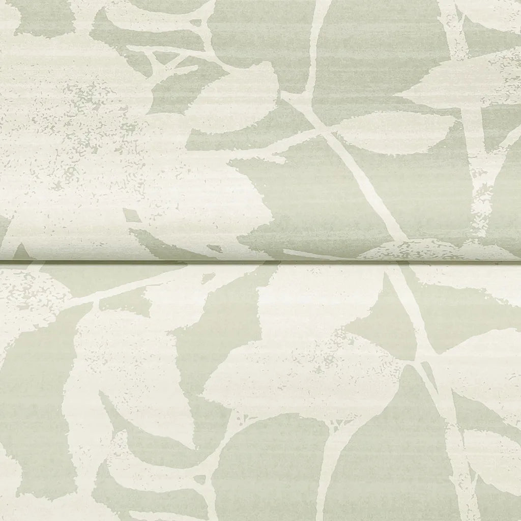 Close-up texture detail of York Wallcoverings' Solange wallpaper in Sage, Cream, highlighting its intricate pattern.
