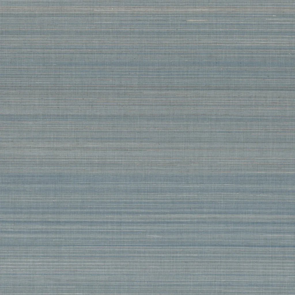 Tailored Abaca wallpaper pattern swatch in Dusty Blue by York Wallcoverings (SKU YGL7030).
