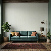 Living Room - Sage Green Ticking Stripe wallpaper by York Wallcoverings enhances this space with timeless style.
