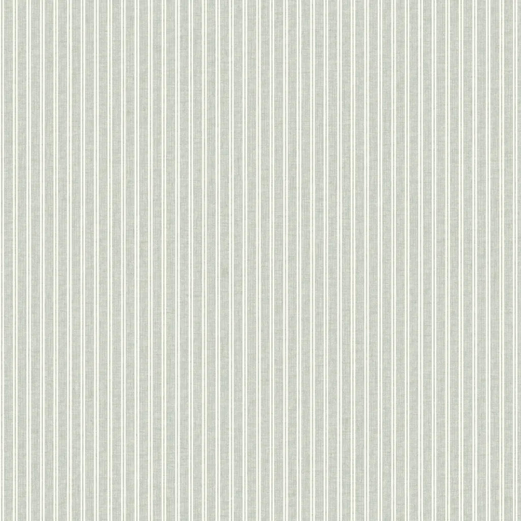 Sage Green Ticking Stripe wallpaper pattern swatch by York Wallcoverings, SKU 4211-83543.