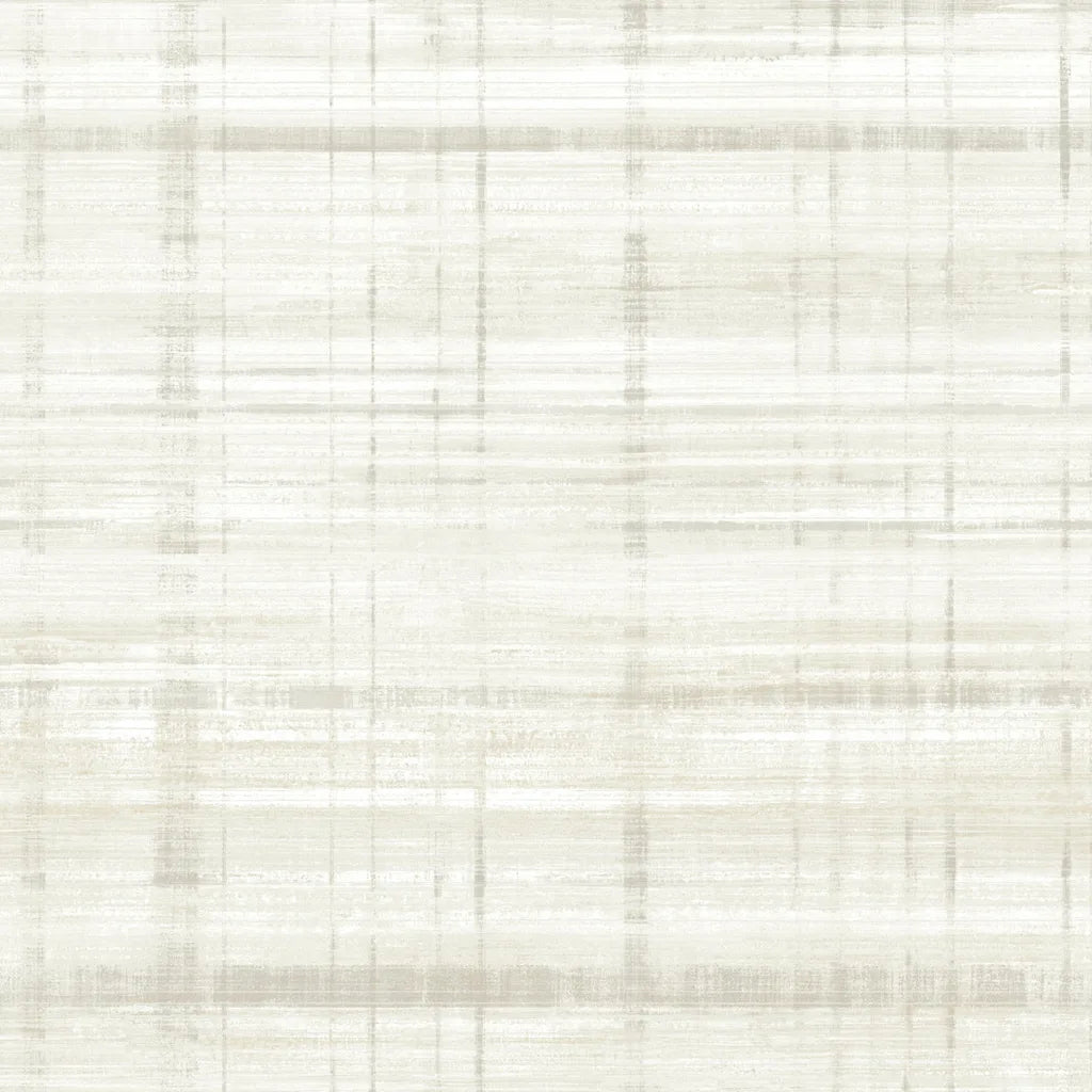 York Wallcoverings 'Vanishing Point' wallpaper pattern swatch in Cream and White (SKU LL3243).