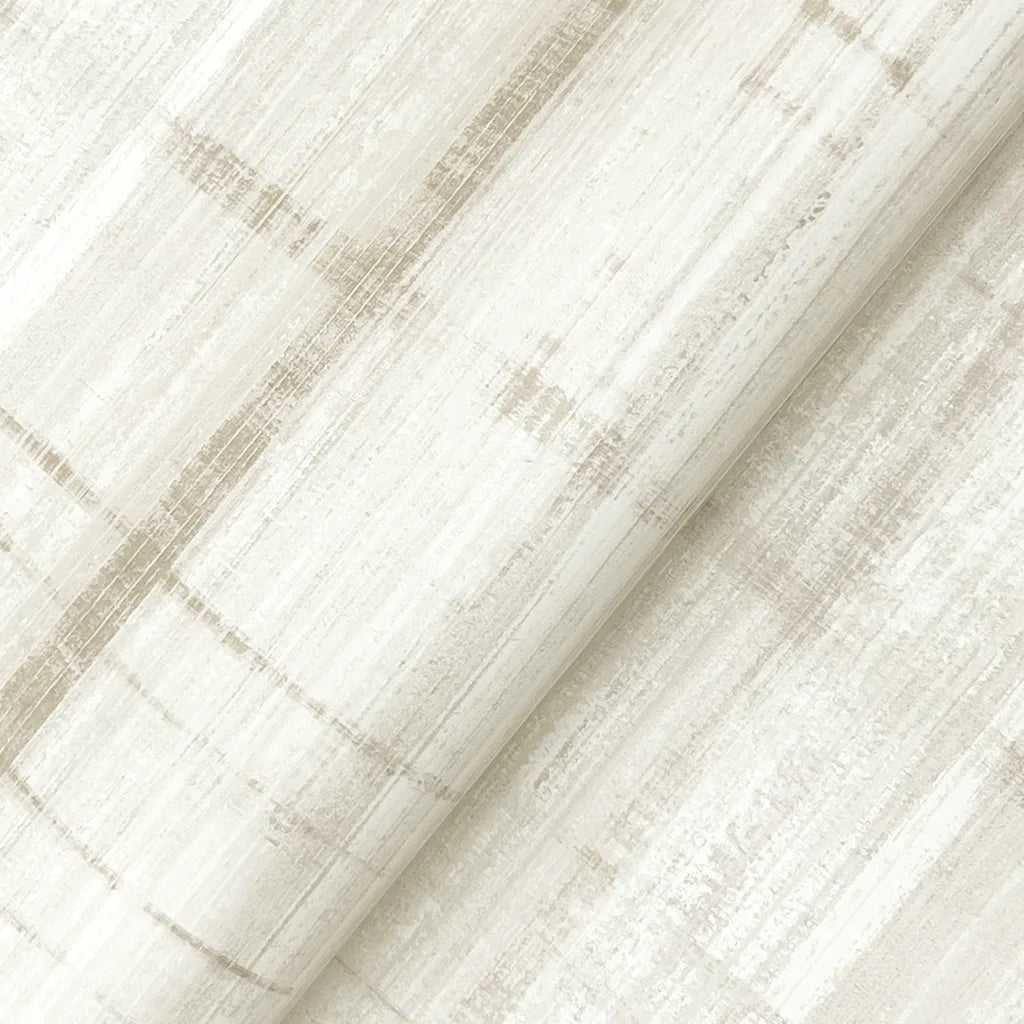 Close-up texture detail of York Wallcoverings' Vanishing Point wallpaper in elegant Beige and Taupe tones.