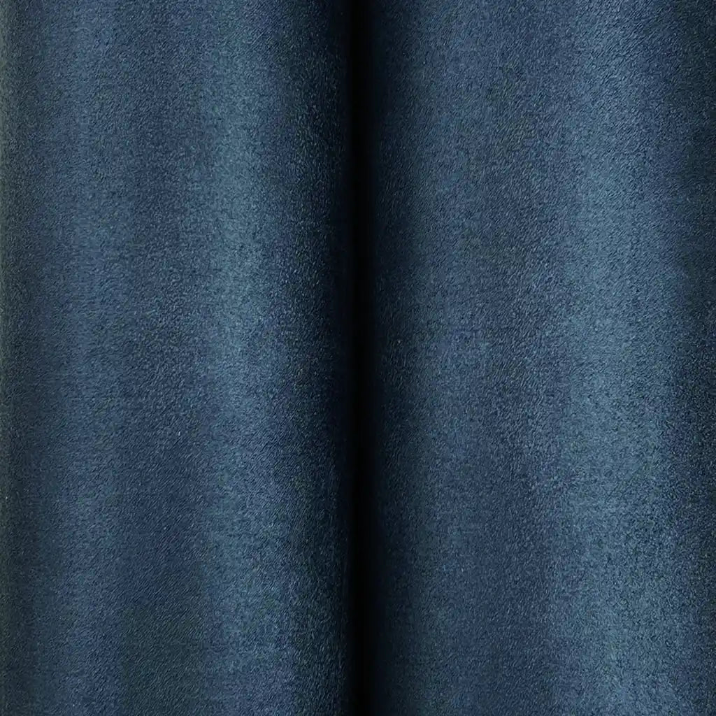Detailed close-up of Midnight Blue Vegan Suede wallpaper by York Wallcoverings, showing its rich, soft texture.