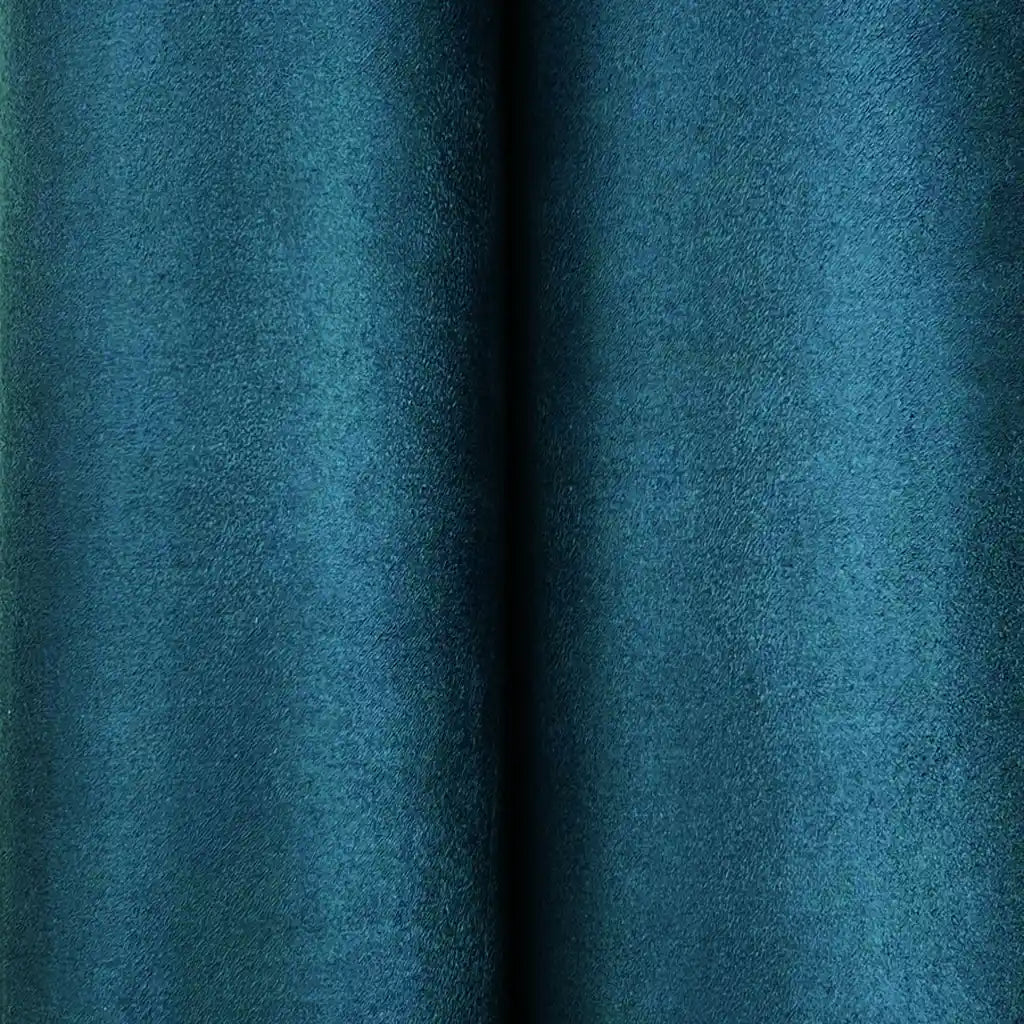 Close-up texture detail of Slate Blue Vegan Suede wallpaper by York Wallcoverings, highlighting its soft, luxurious feel.