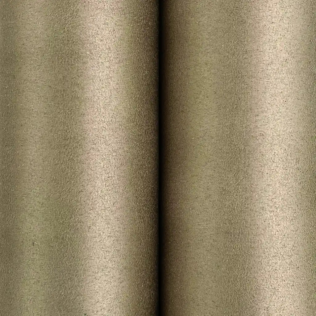 Close-up texture detail of York Wallcoverings' Warm Tan Vegan Suede wallpaper, highlighting its soft, luxurious feel.