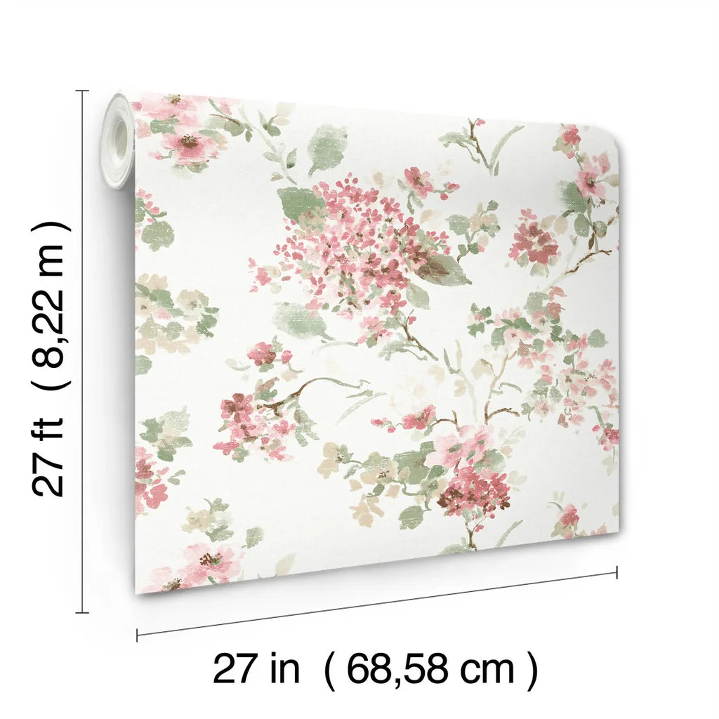 Veiled Garden wallpaper roll dimensions and specifications — LL3231