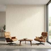 Living Room - Stylish living room featuring York Wallcoverings' 'Willow Song' wallpaper in elegant Taupe and Cream.