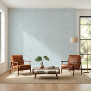 Living Room - Elegant living room showcasing 'Willow Song' wallpaper in Blue and Cream by York Wallcoverings, creating a serene space.