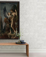 Cheverny Geometric Wood and Gold Wallpaper (56 SqFt)