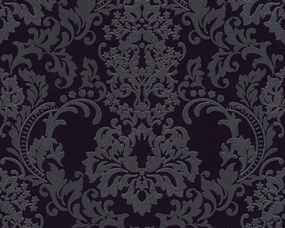 Baroque Black Wallpaper