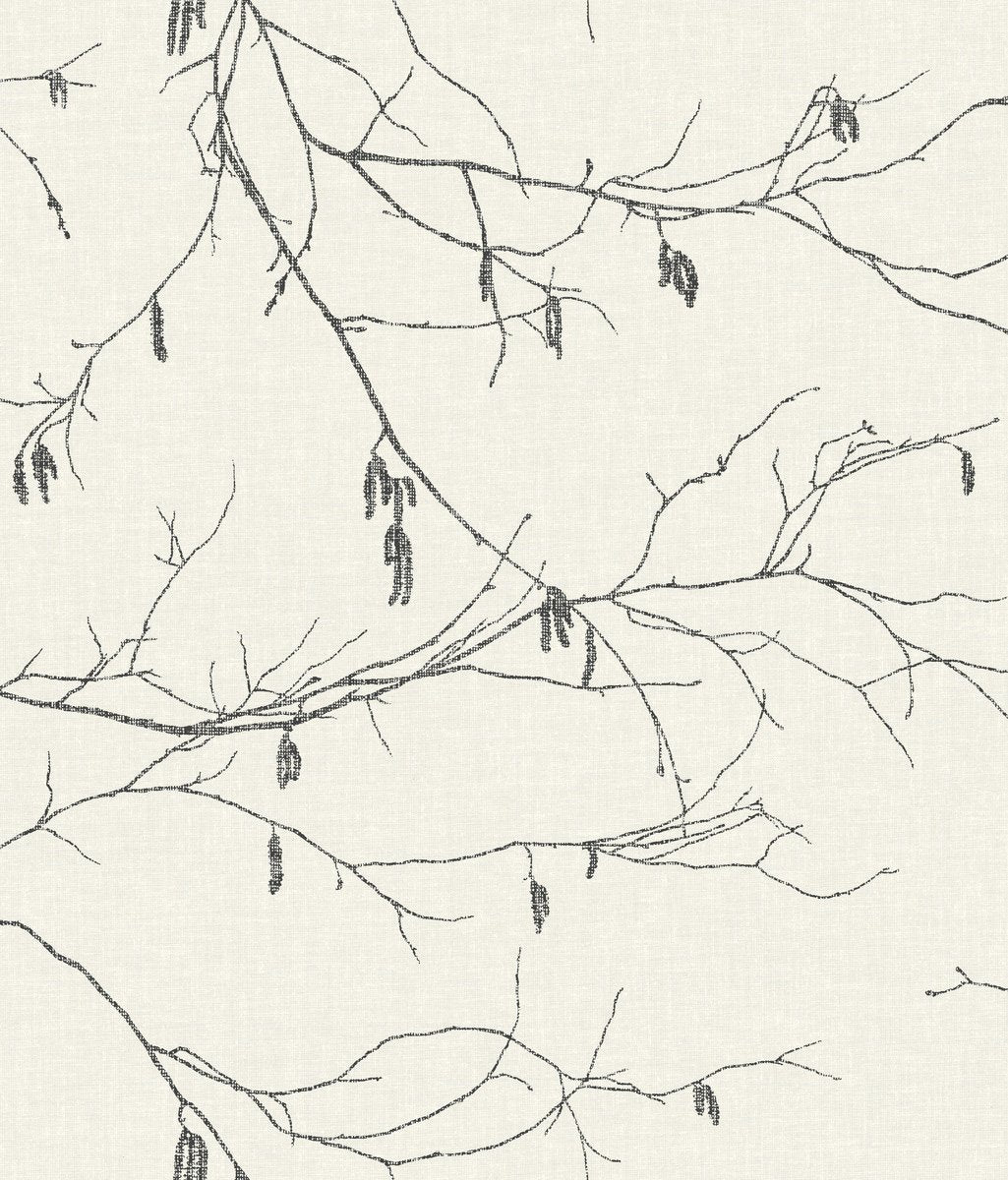 York Wallcoverings, York Wallpaper, SureStrip, Removable Wallpaper, Temporary Wallpaper, Easy Wallpaper, Wallcovering, Wall Covering, Norlander, Scandinavian wallpaper, Branch Wallpaper,NR1524,Winter Branches Wallpaper