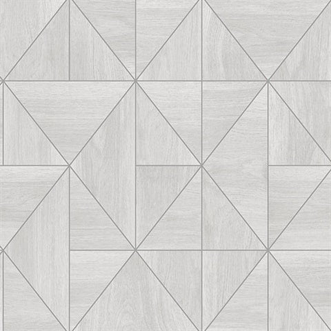 Cheverny Geometric Wood and Gold Wallpaper (56 SqFt)