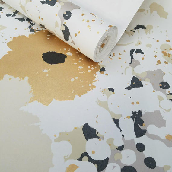 York Wallcoverings, York Wallpaper, Non Woven Wallpaper, Nonwoven Wallpaper, Removable Wallpaper, Easy Wallpaper, Wallcovering, Wall Covering, Culture Club, Contemporary Wallpaper, Modern Wallpaper,CE4011,Spontaneity Wallpaper - Metallics